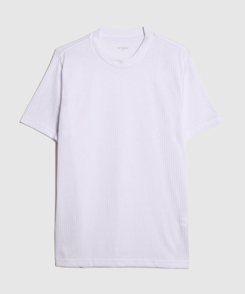 Camiseta Interior Para Hombre Acanalada, Manga Corta