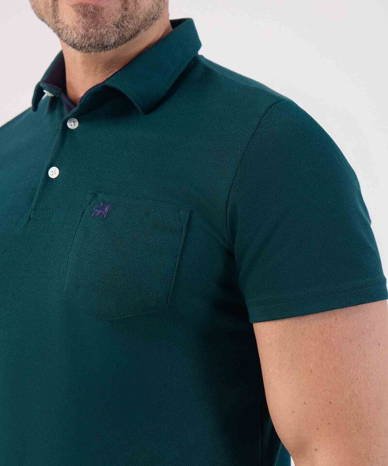 Polo Unicolor Con Bolsillo 