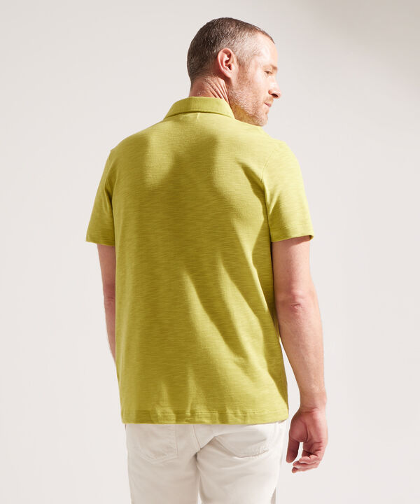 Polo Jaspeada con Bolsillo