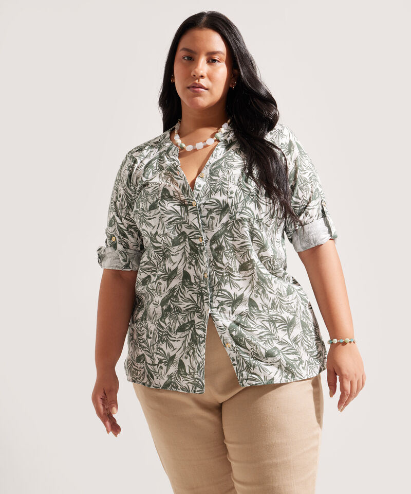Blusa Manga 3/4  Estampada