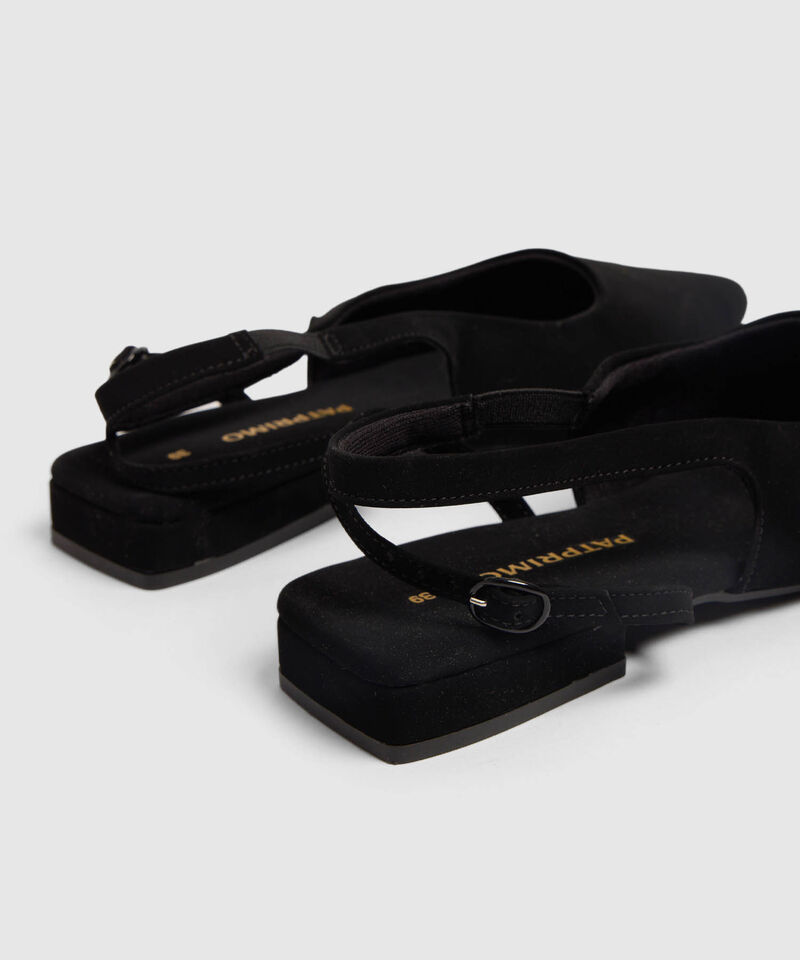 Zapatos Planos Destalonados De Punta Fina Para Mujer