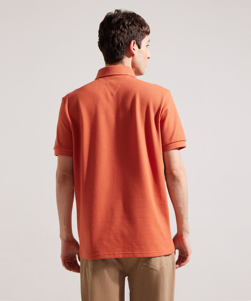 Polo Unicolor Regular Con Bolsillo De Ribete Tejido