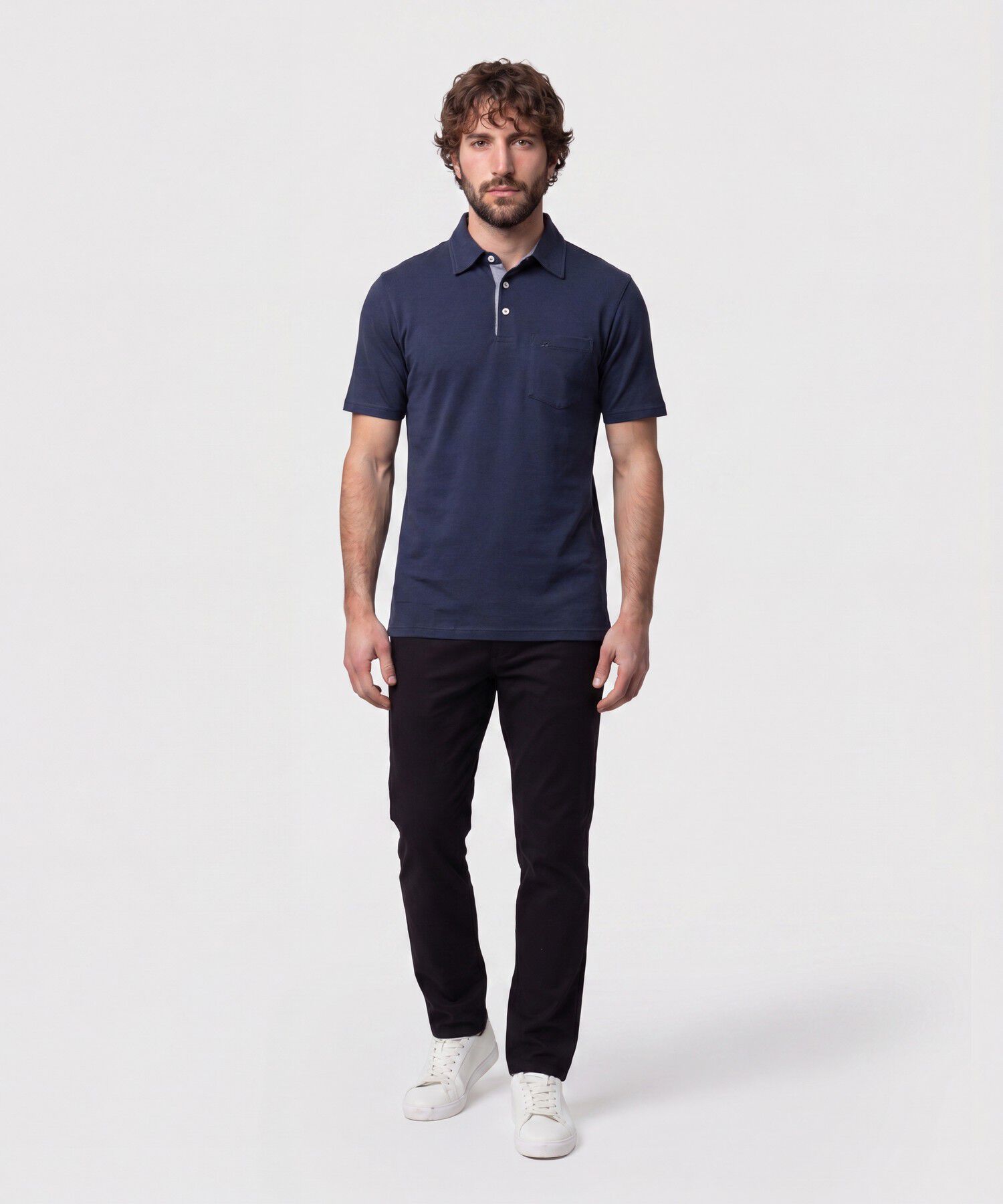 Polo Con Bolsillo De Parche Para Hombre