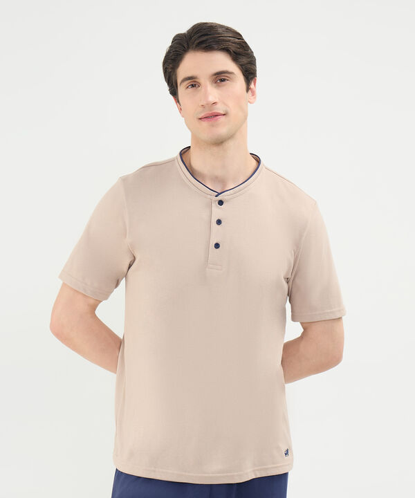 Conjunto de Pijama Cuello Henley image number null