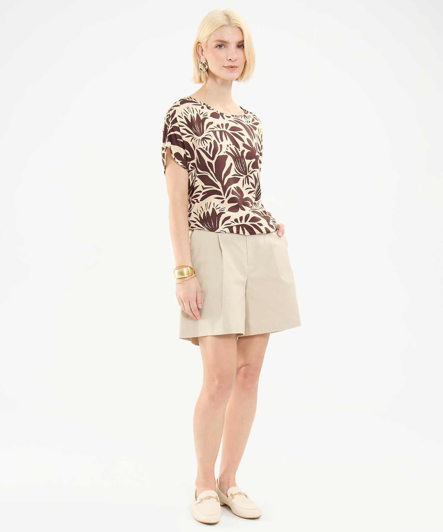 Blusa Estampado Botánico