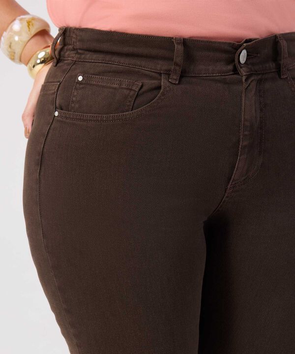 Jeans CropFlare Tiro Alto para Mujer Curvy