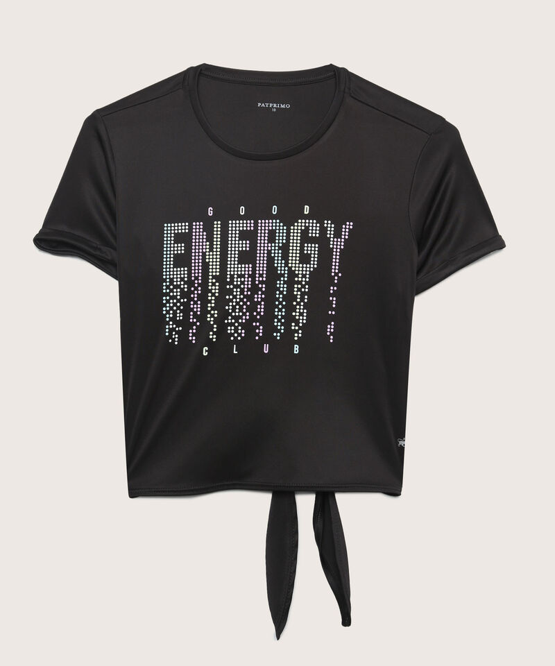 Camiseta Crop Top Manga Corta