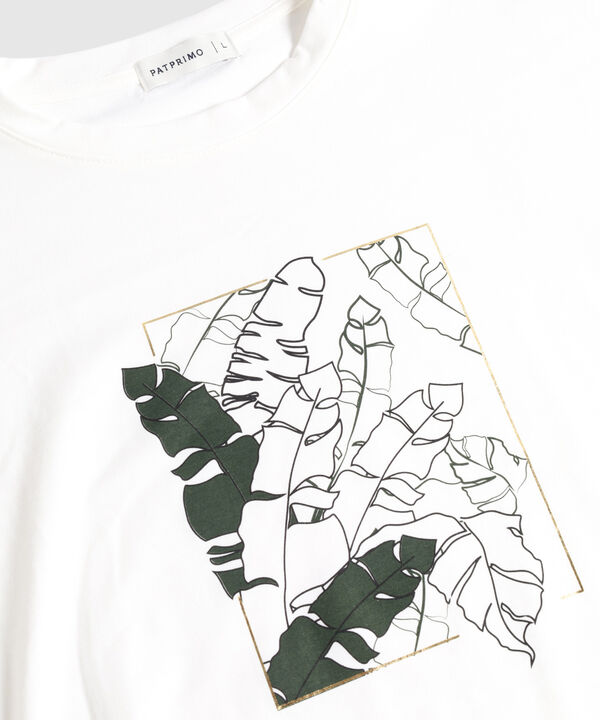 Camiseta Para Mujer con Estampado Botánico image number null