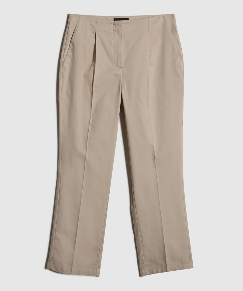 Pantalon Tipo Carrot Unicolor