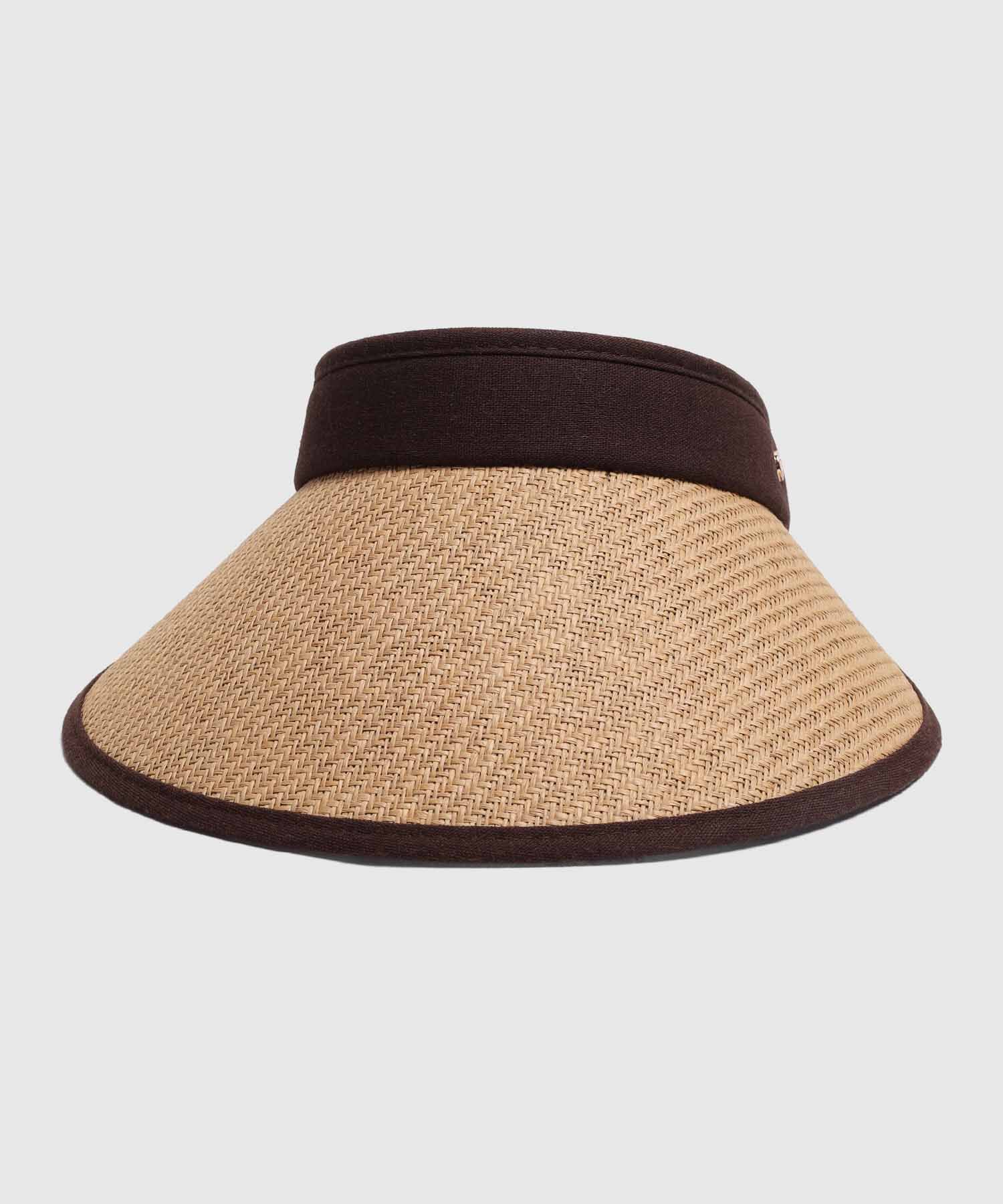 Visera Tejida con Borde en Contraste Mujer