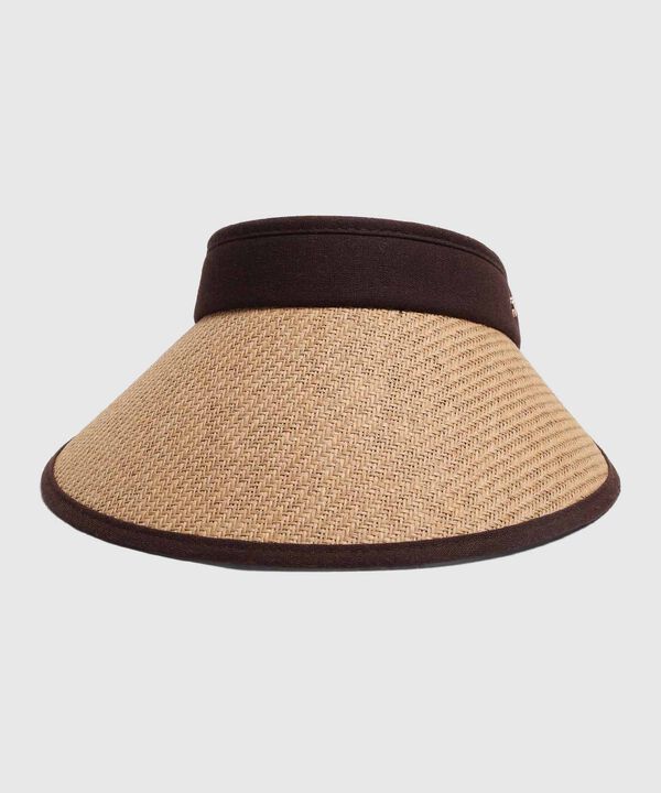 Visera Tejida con Borde en Contraste Mujer image number null