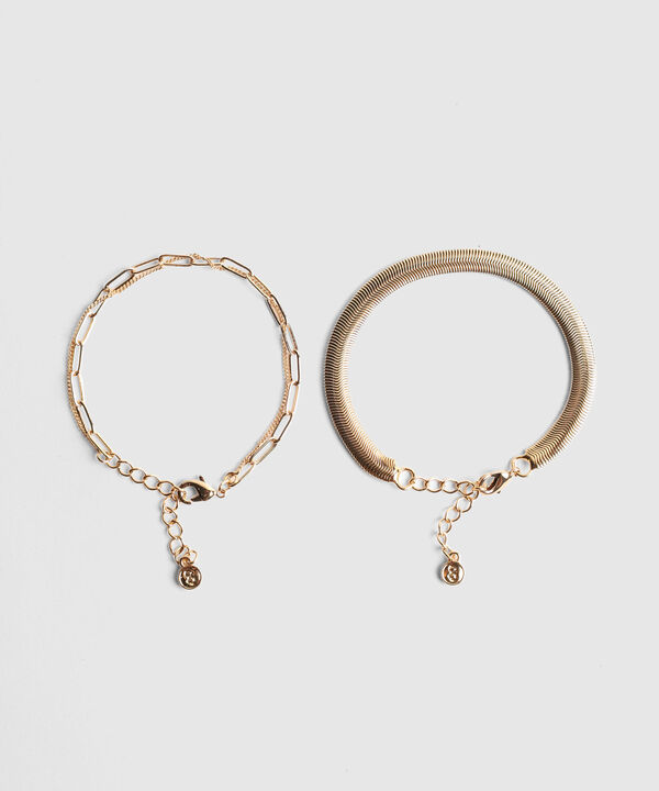 Set X 2 Pulseras Doradas image number null