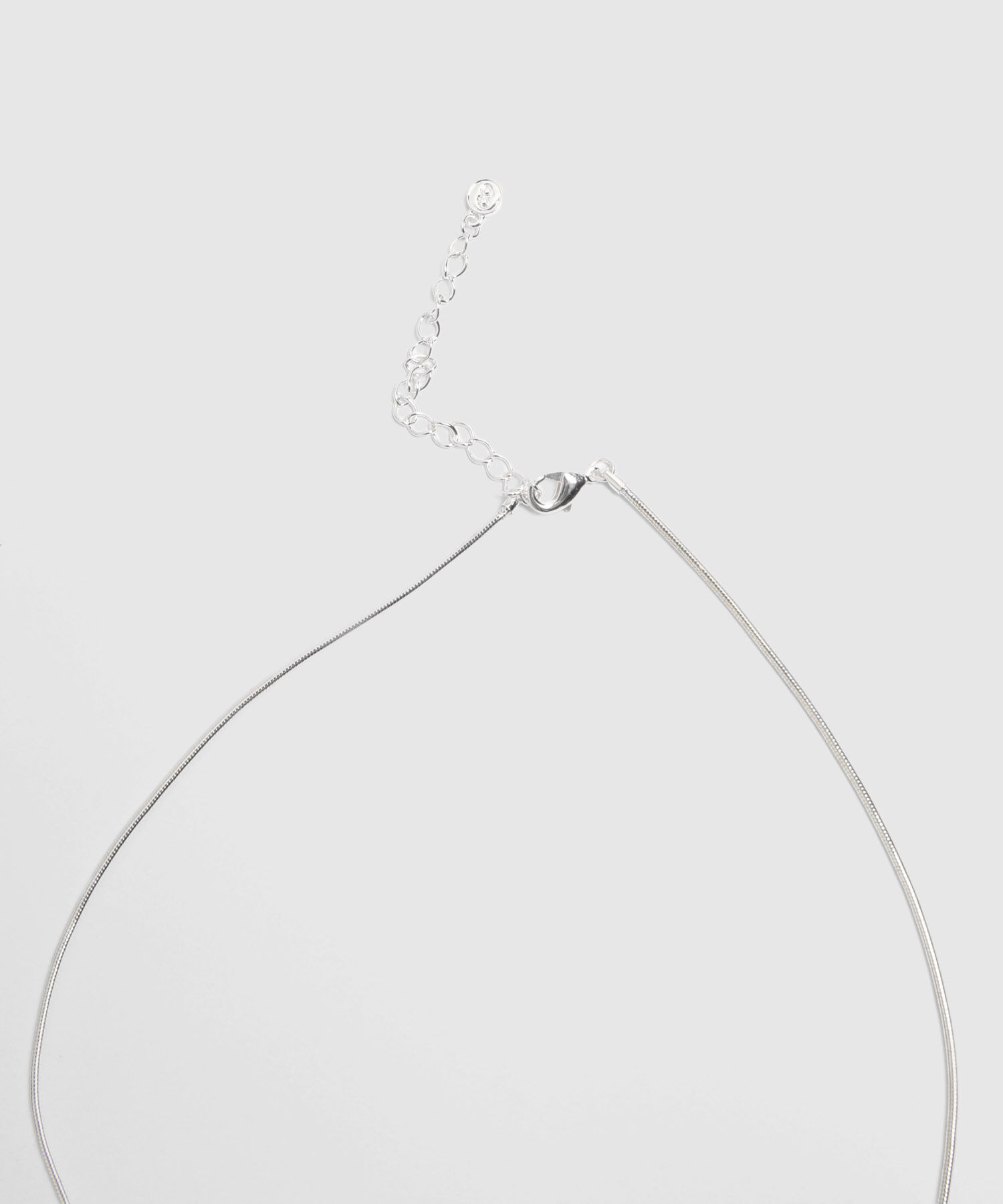 Collar Plateado Con Esferas Metálicas 