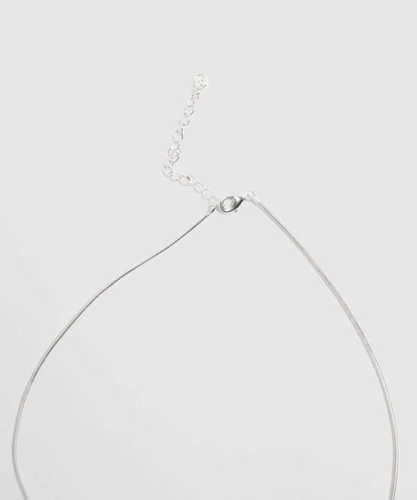 Collar Plateado Con Esferas Metálicas  image number null