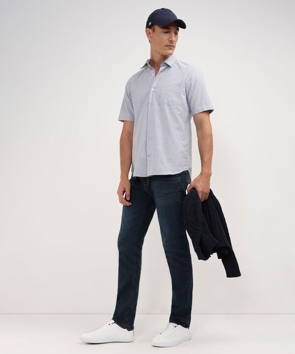 Camisa Manga Corta Preteñida Regular Fit