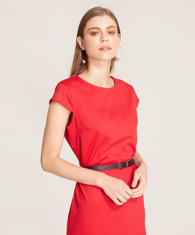 Vestido Manga Tipo Casco