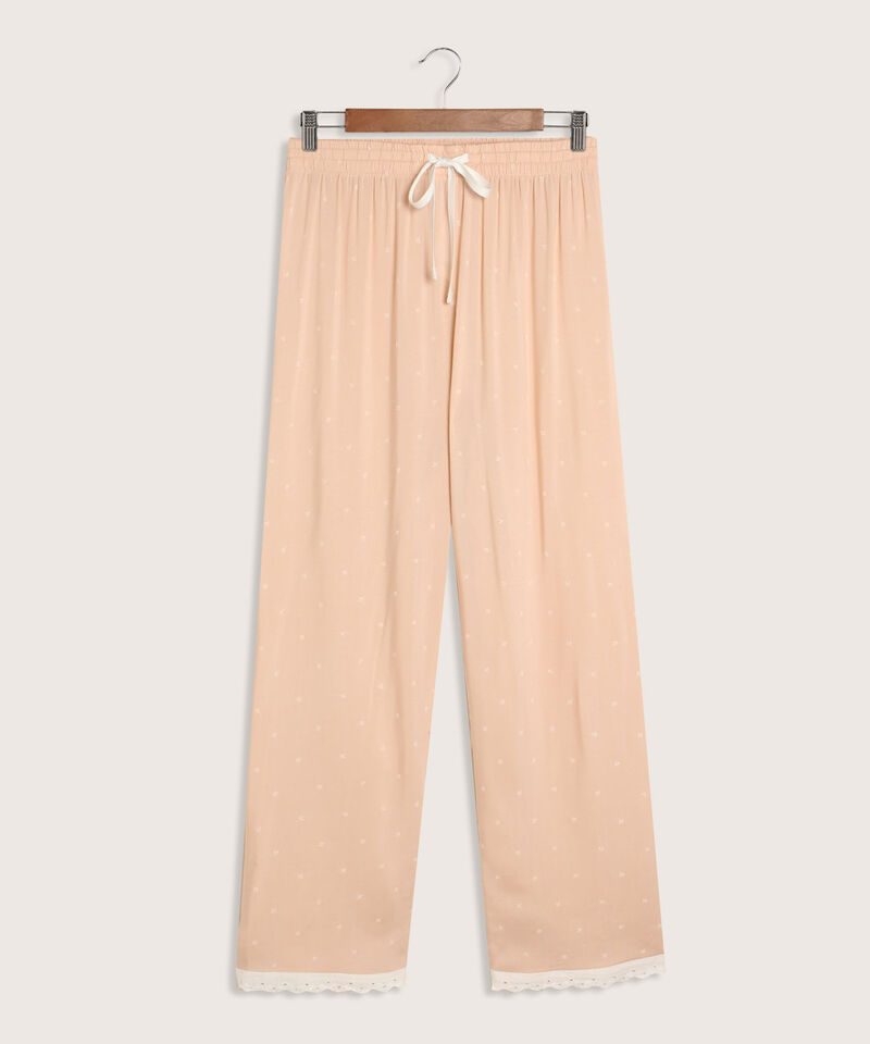 Pijama Manga Corta Unicolor Cuello