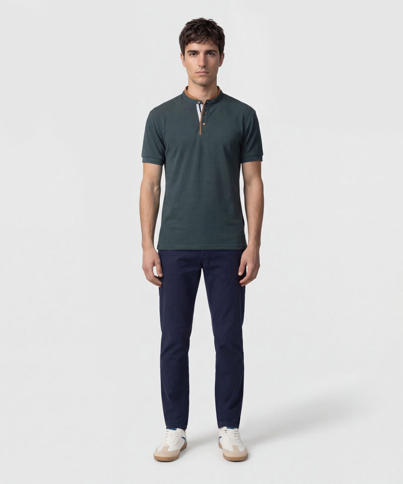 Polo Cuello Neru Slim Fit Para Hombre