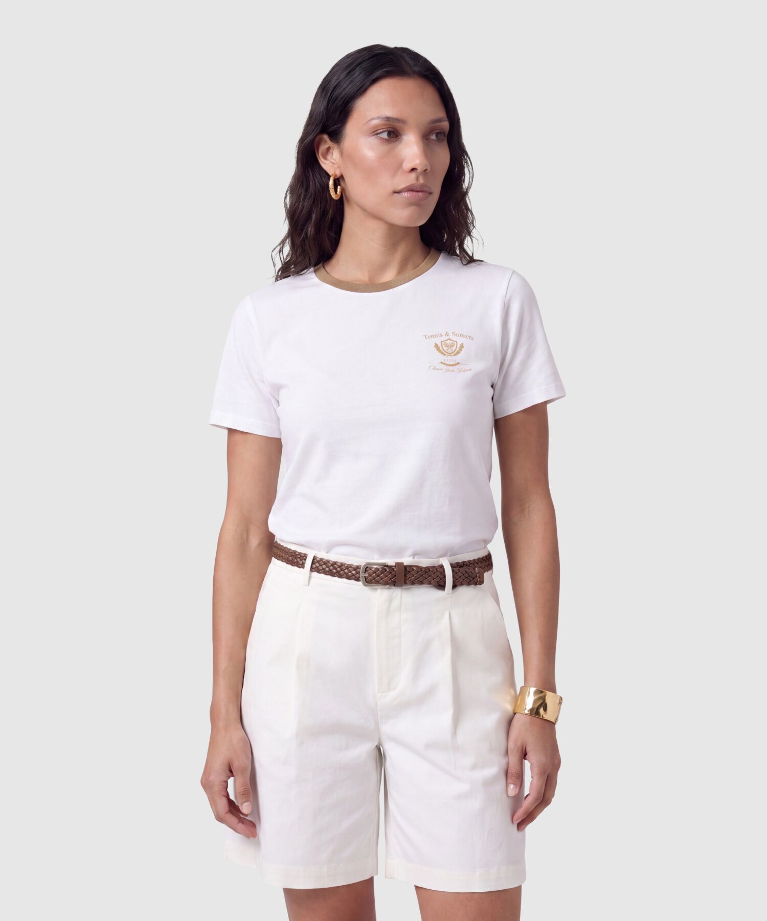 Camiseta Cuello Redondo Manga Corta Mujer