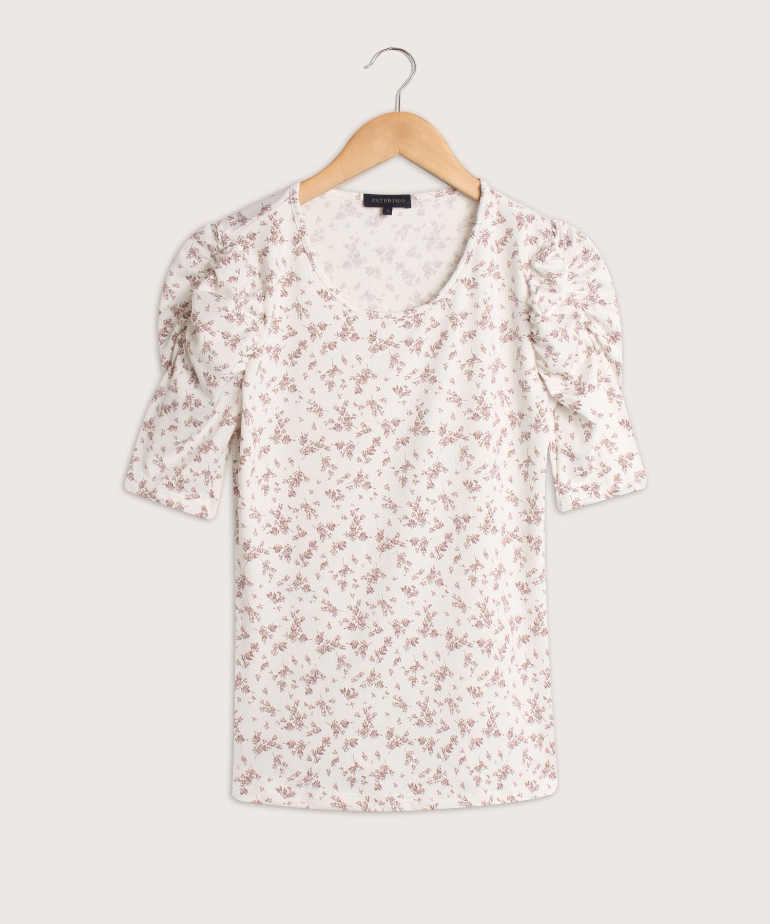 Camiseta Estampada Con Ruche