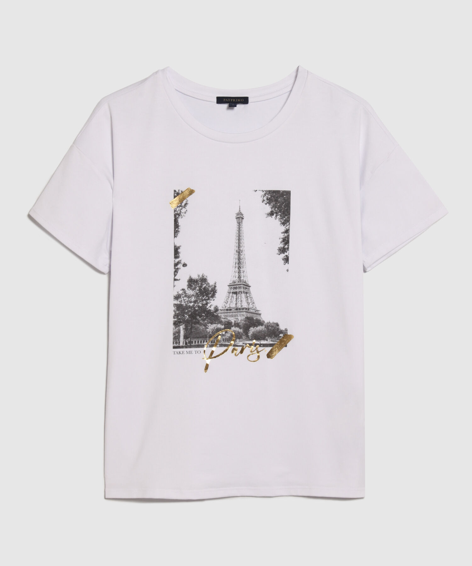 Camiseta Manga Corta Corrida Con Screen En Frente
