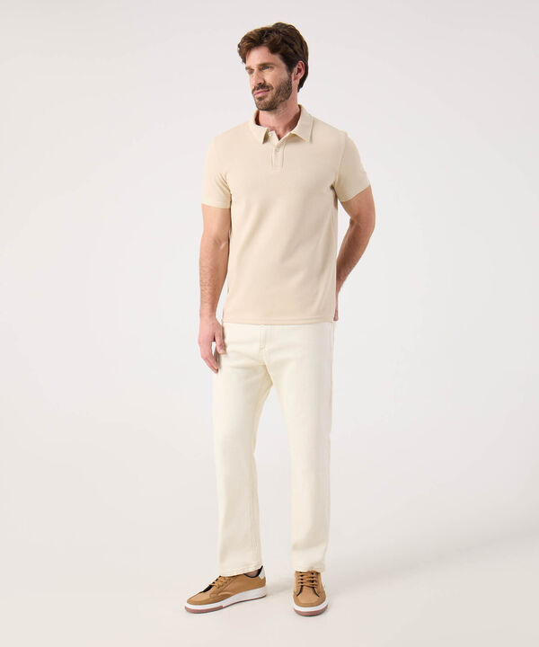 Polo Unicolor Texturizada  image number null