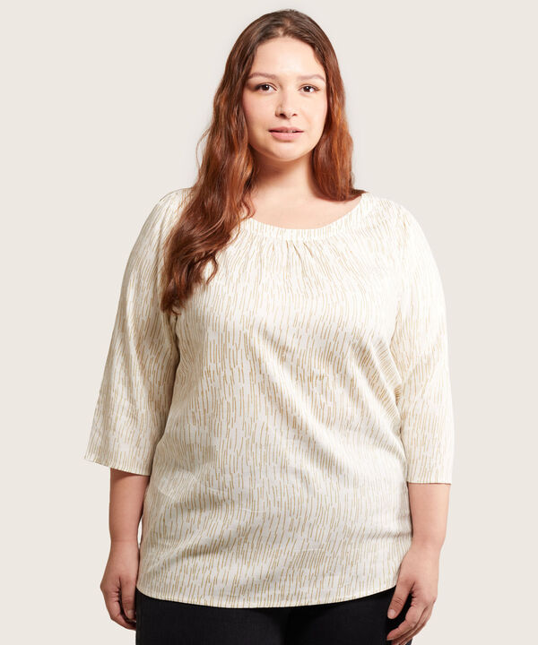 Blusa Manga 3/4   Estampada