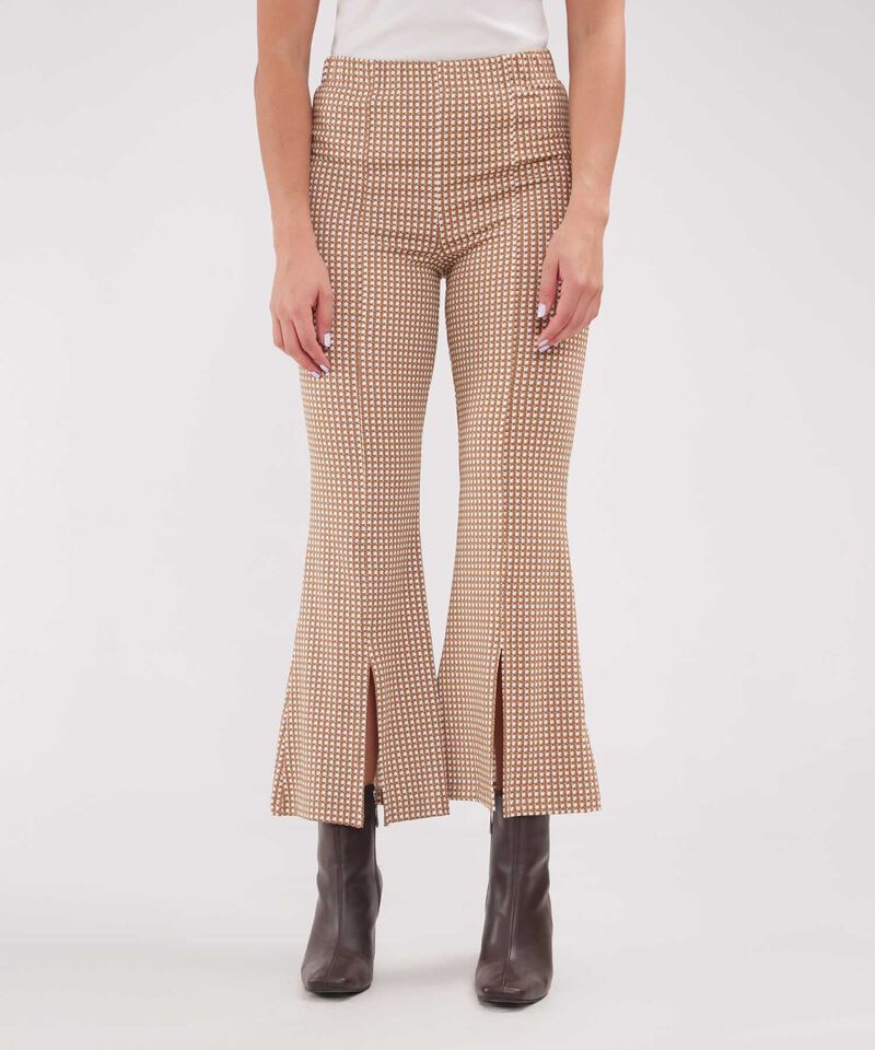Legging Estampado, Bota Acampanada