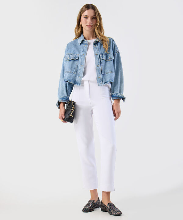 Camiseta Holgada De Hombro Ca&iacute;do Mujer image number null