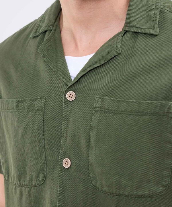 Camisa de Manga Corta Estilo Cubano para Hombre image number null