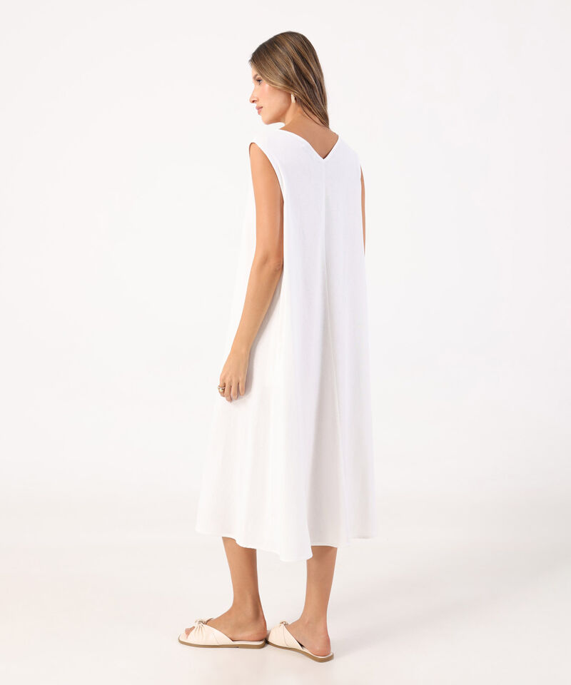 Vestido Midi Minimalista De Silueta Amplia