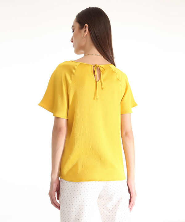 Blusa Manga Corta Unicolor