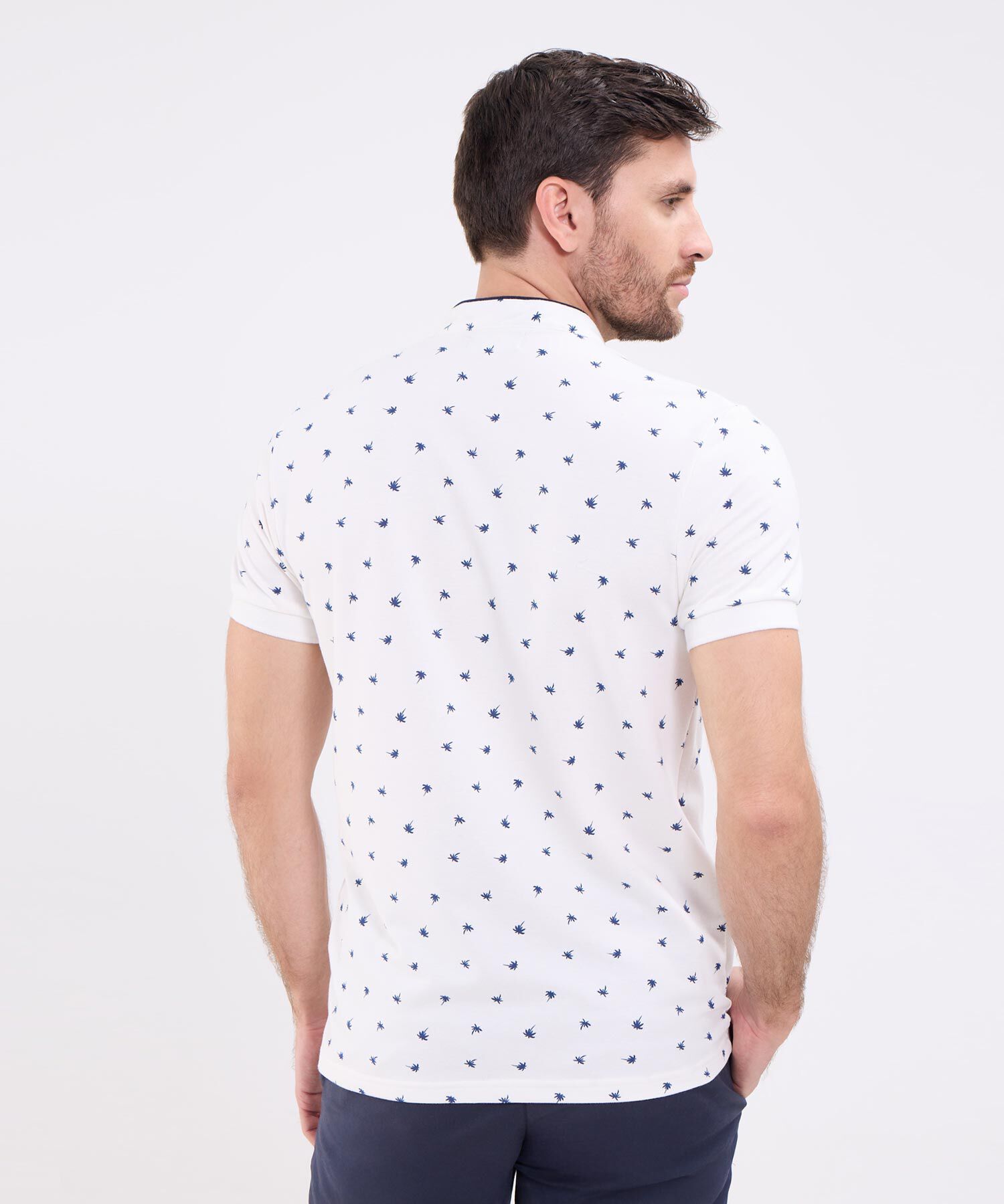 Polo Estampada Para Hombre