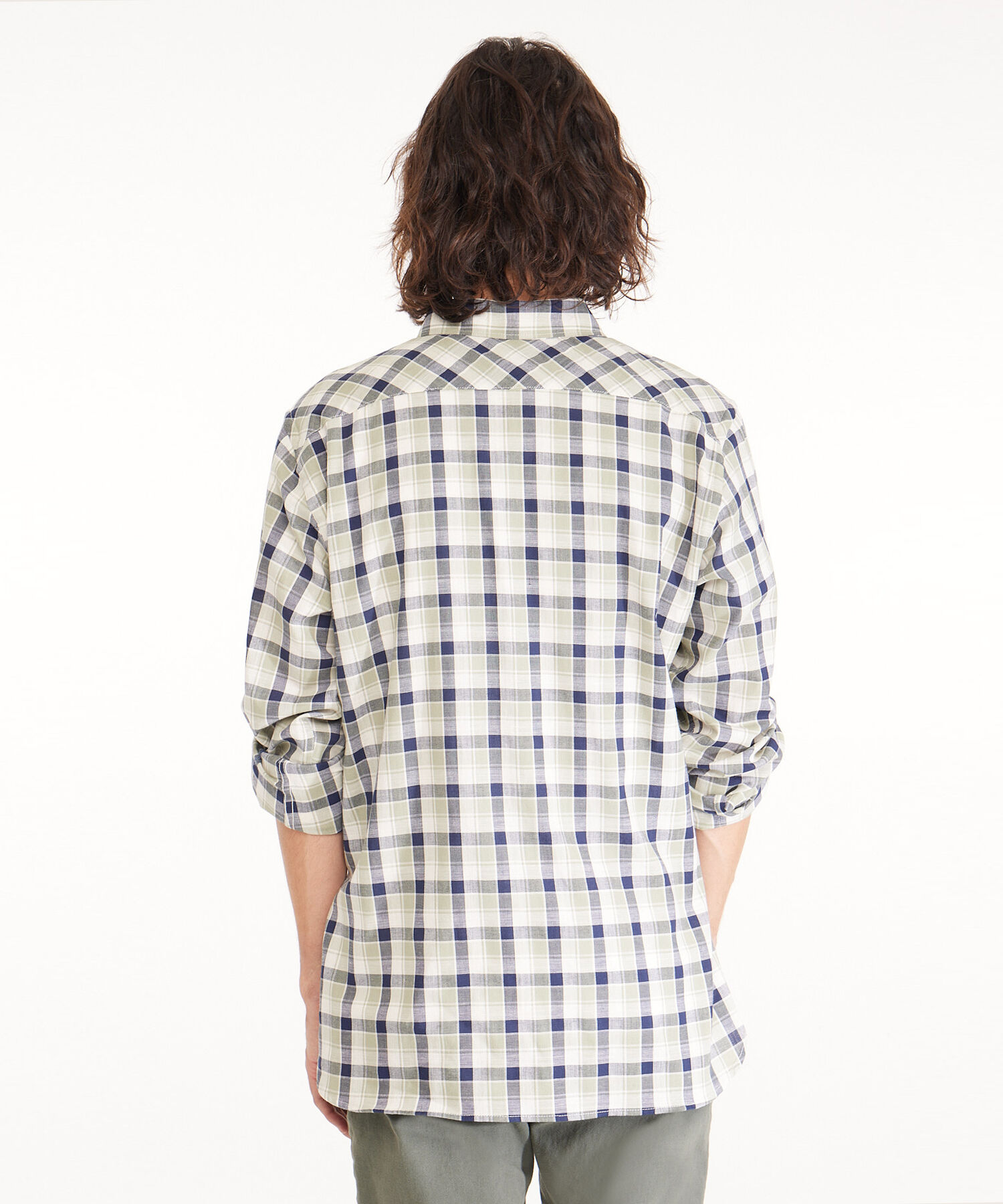 Camisa Manga Larga Button Down Denim