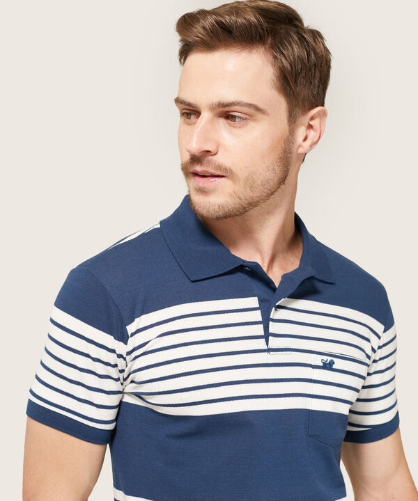 Polo Cuello Y Puños Tejidos
