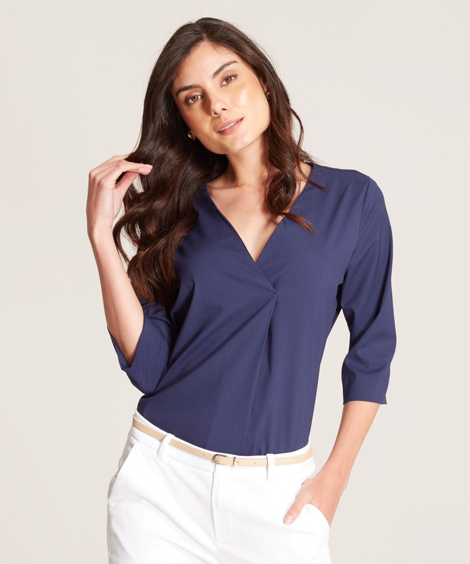 Blusa Escote en V