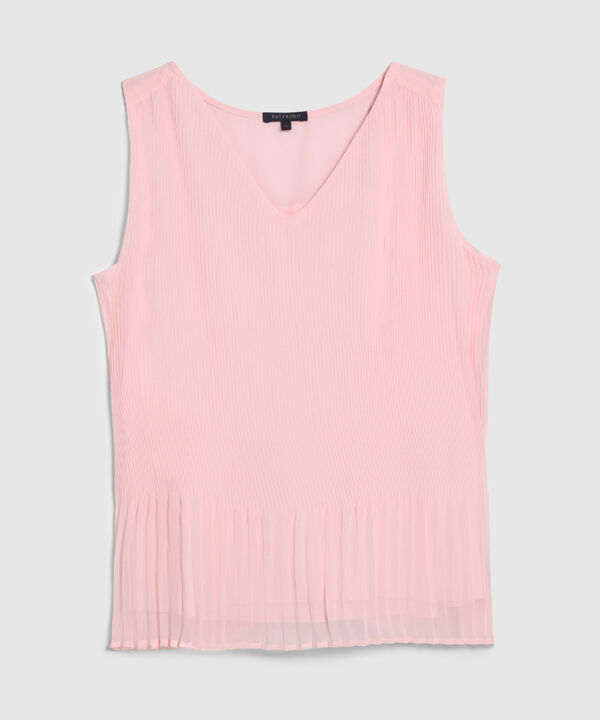 Blusa Plisada Manga Sisa