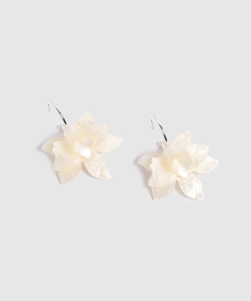Aretes Para Mujer con Detalle Floral Grande