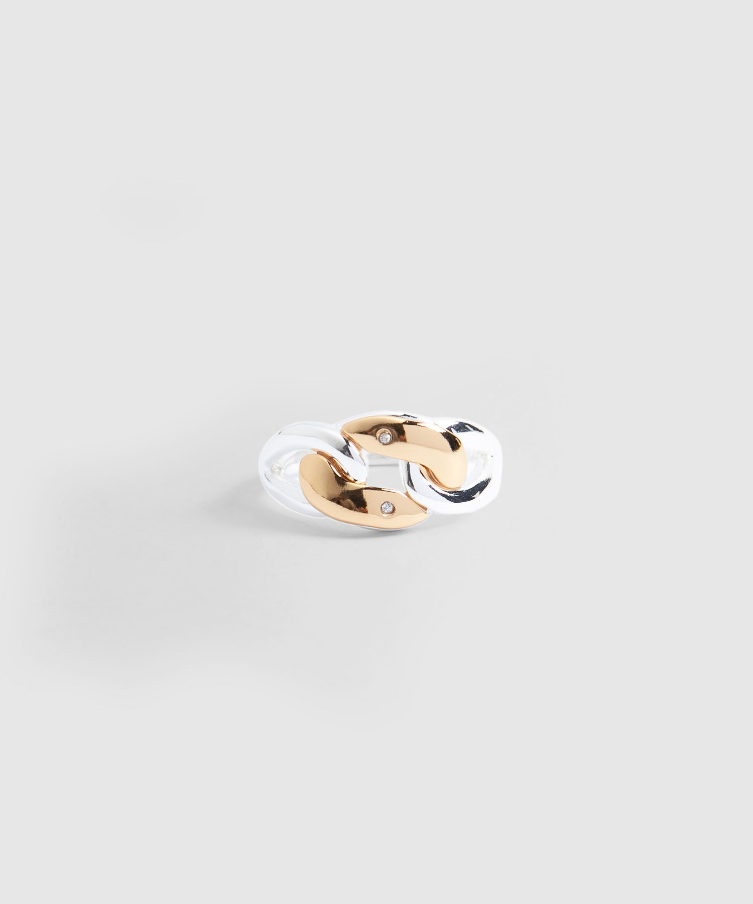 Anillo Tejido con Brillos
