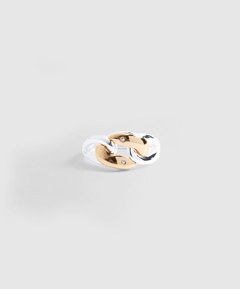 Anillo Tejido con Brillos