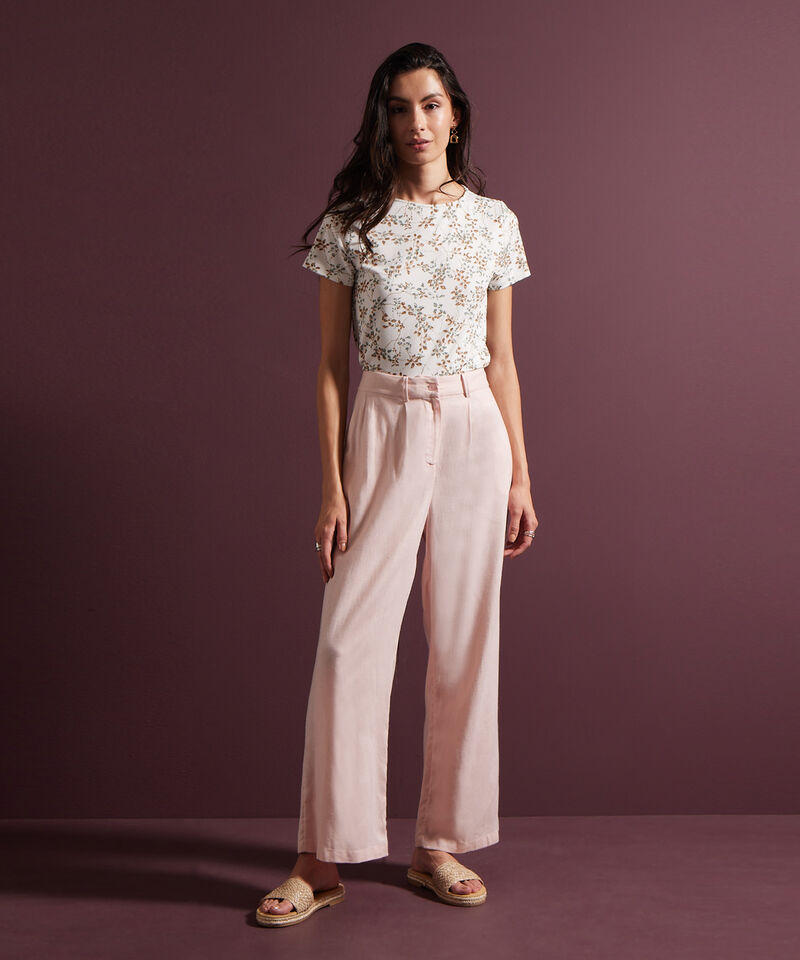 Camiseta Manga Corta Cuello Redondo Estampada