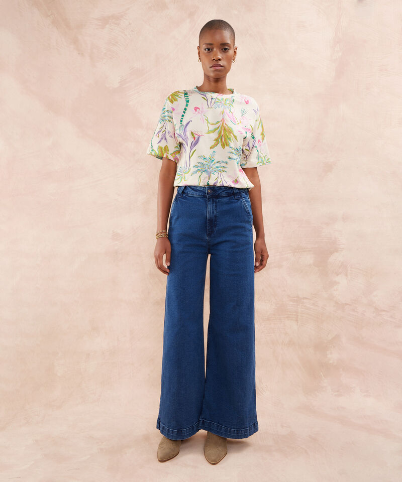 Jean Wide Leg Tono Oscuro.