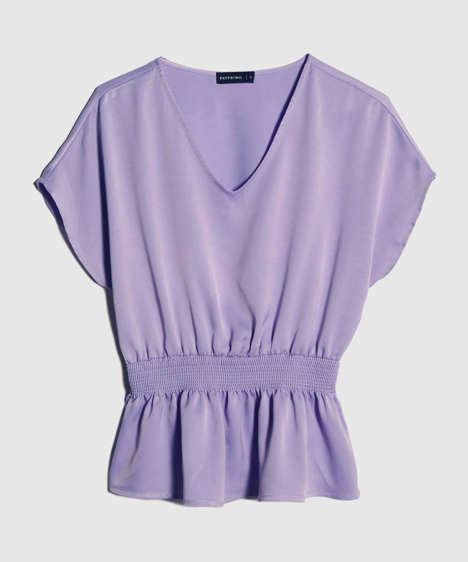 Blusa Manga Corta Unicolor