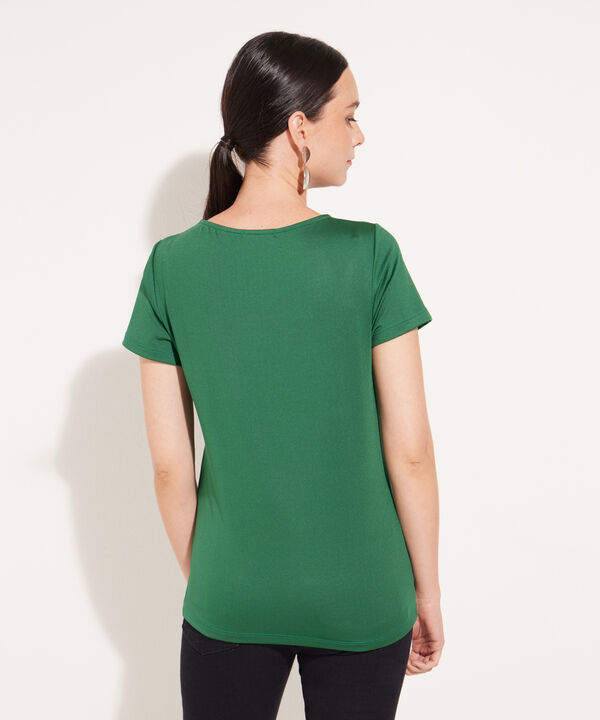 Camiseta Manga Corta Cuello Redondo Unicolor