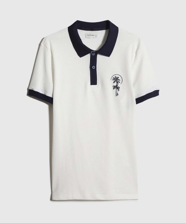 Polo Tejida con Bordado
