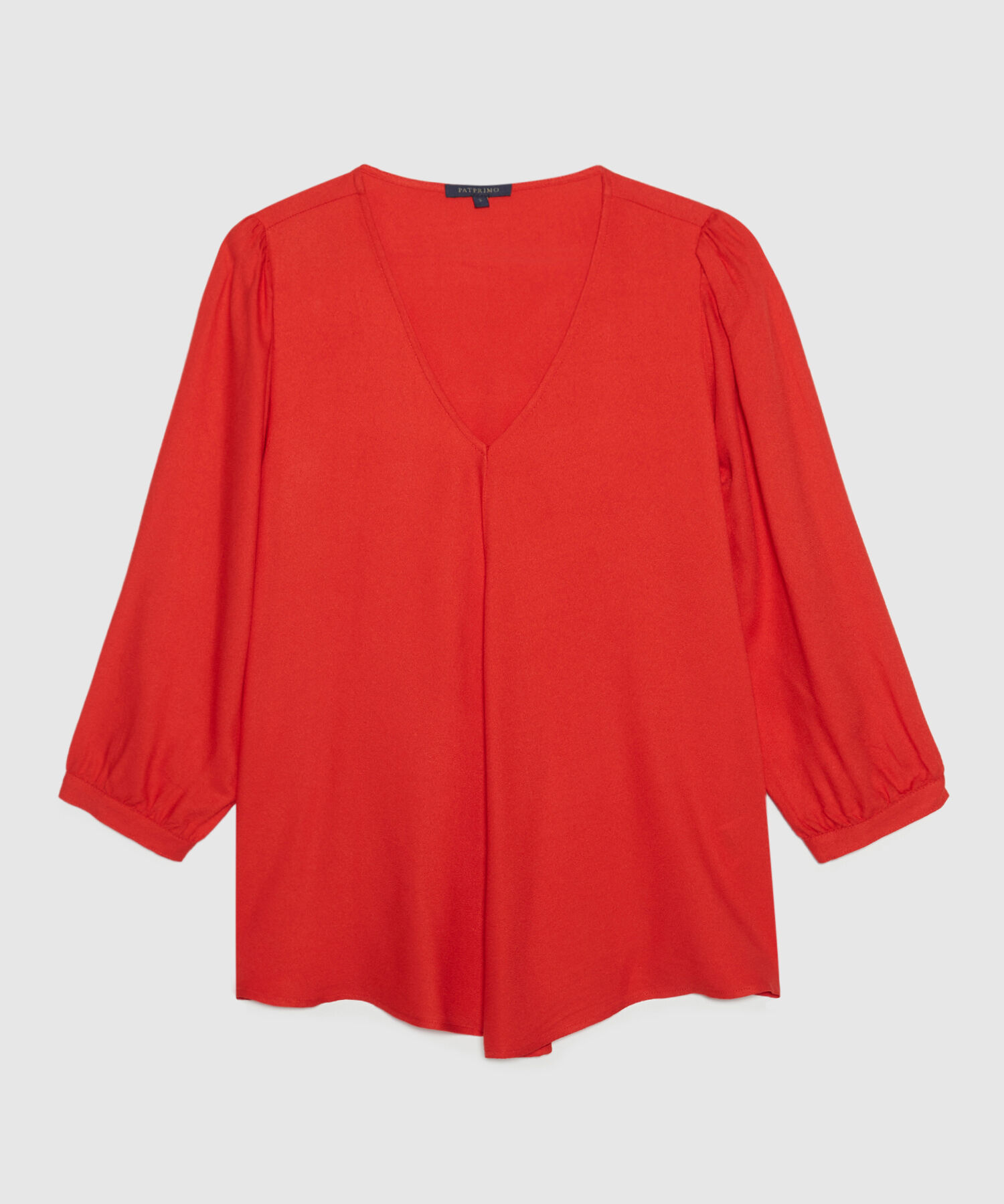 Blusa Manga 3/4 Con Vuelo