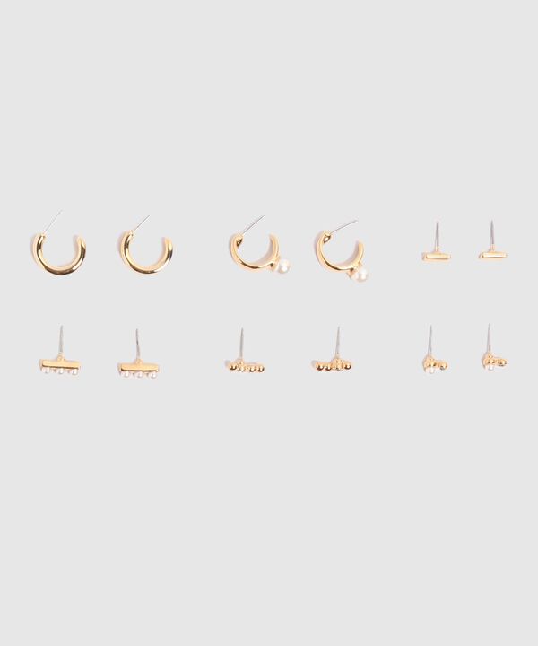Set X6 Aretes Dorados  image number null