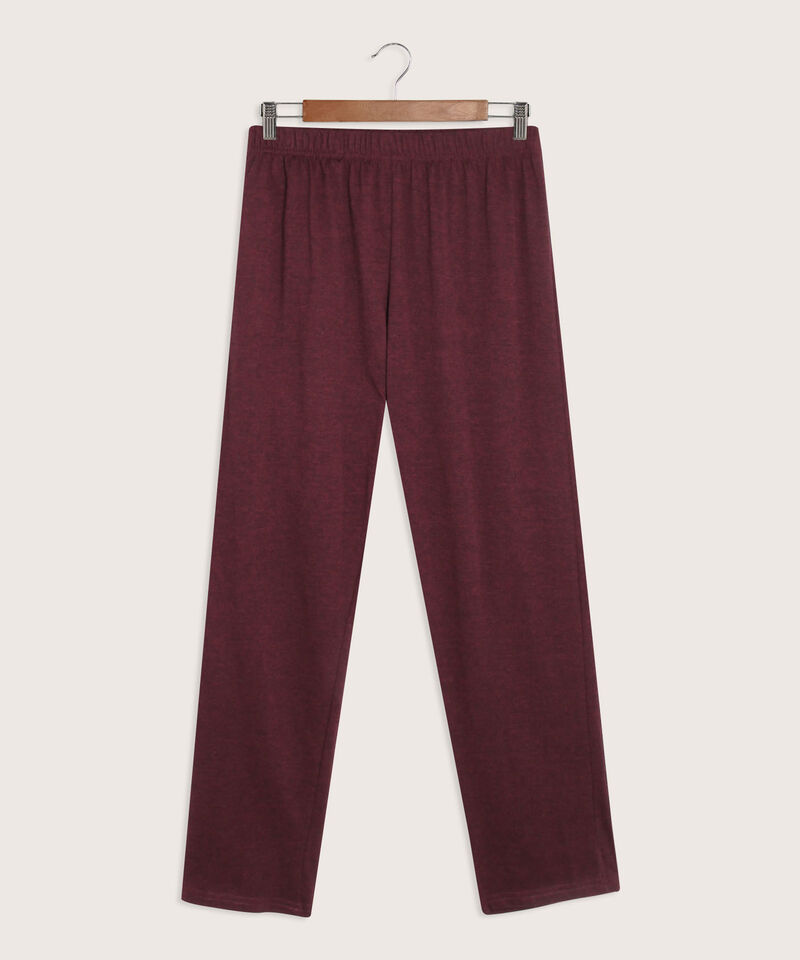 Pijama Conjunto Camiseta De Bloques Con Bolsillo Y Pantalón Unicolor