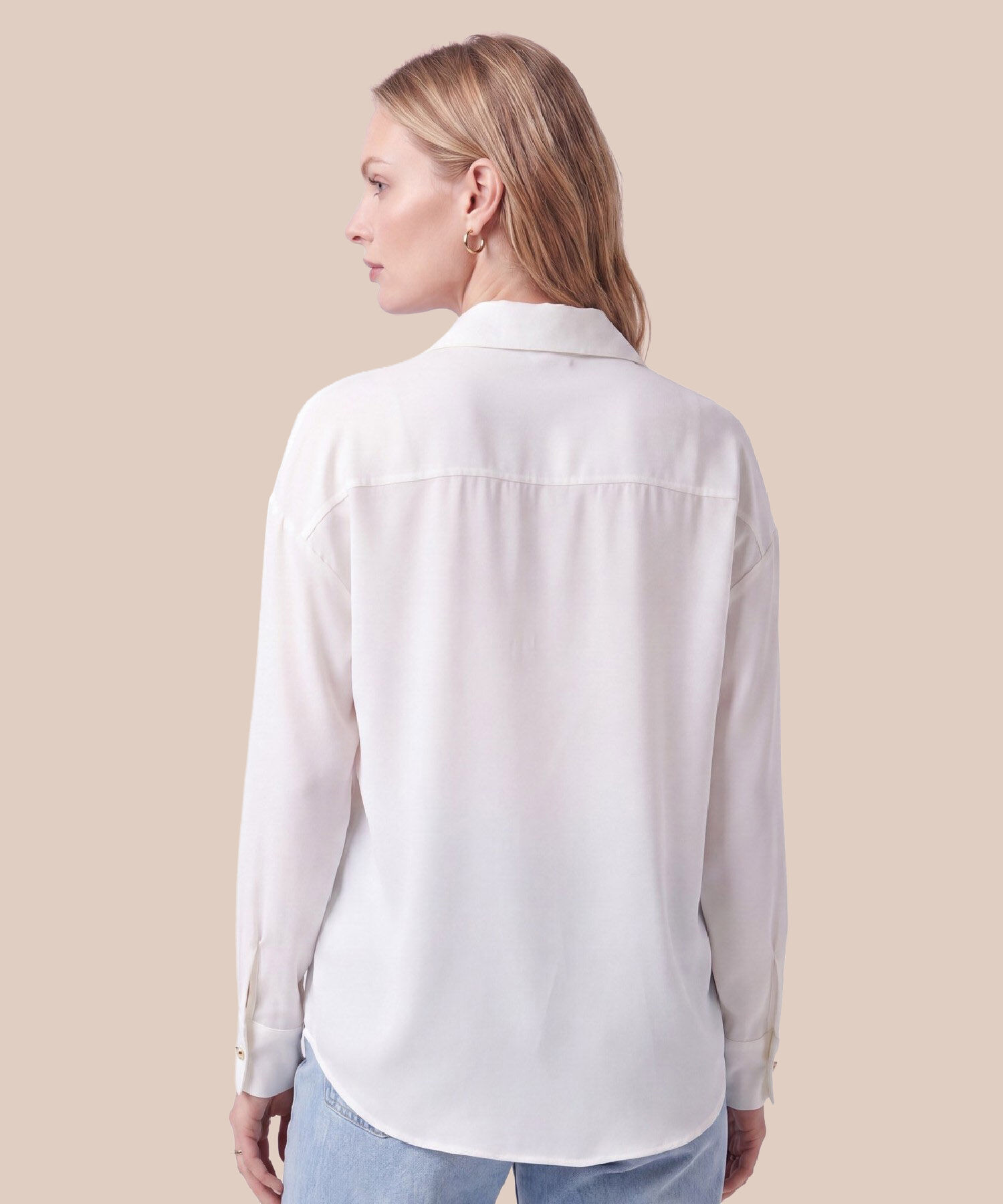 Camisa Con Botones Dorados Para Mujer