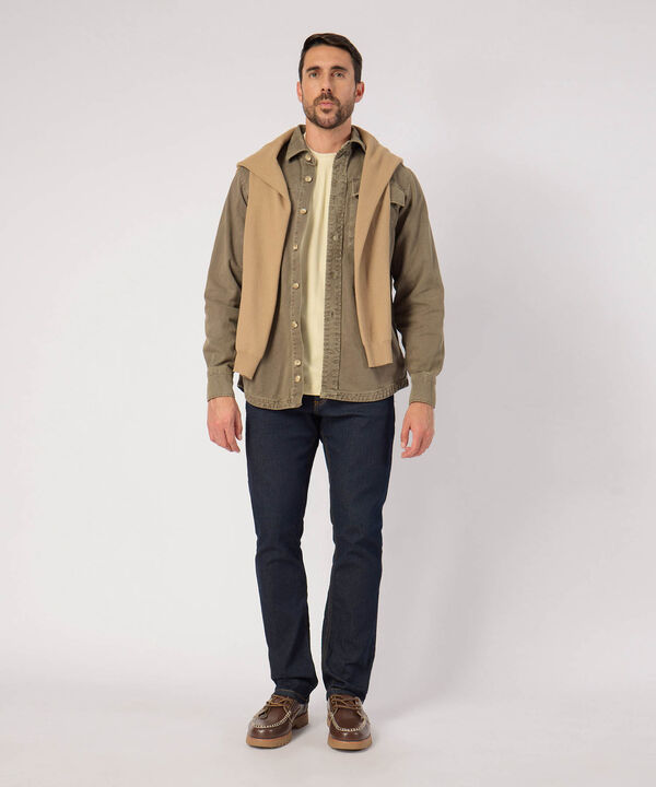 Sobrecamisa Con Bolsillo Manga Larga  image number null